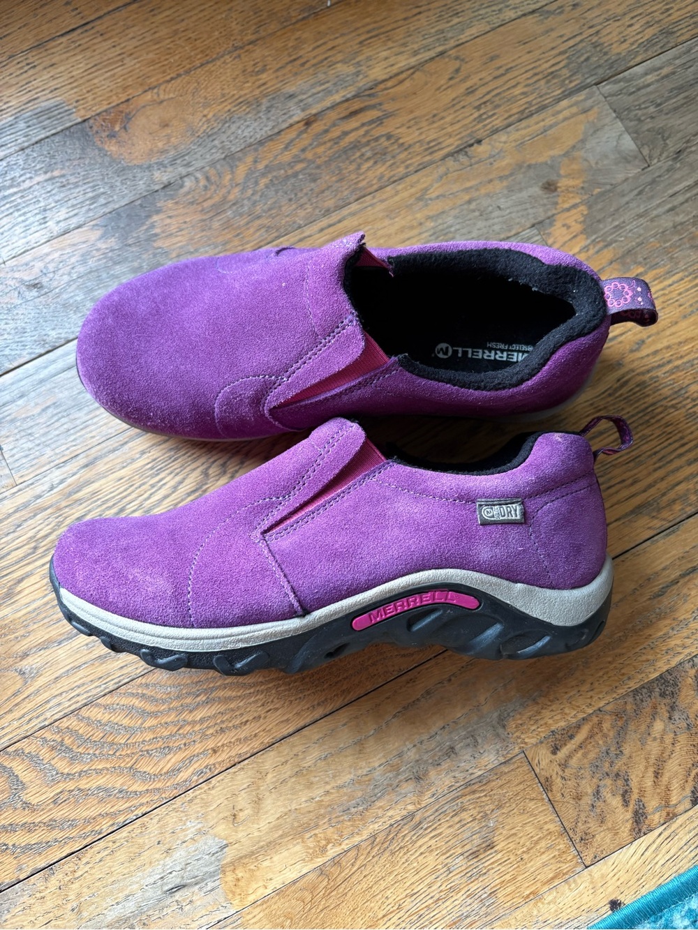 Merrell Girls Slip-On Leather Walking Shoes